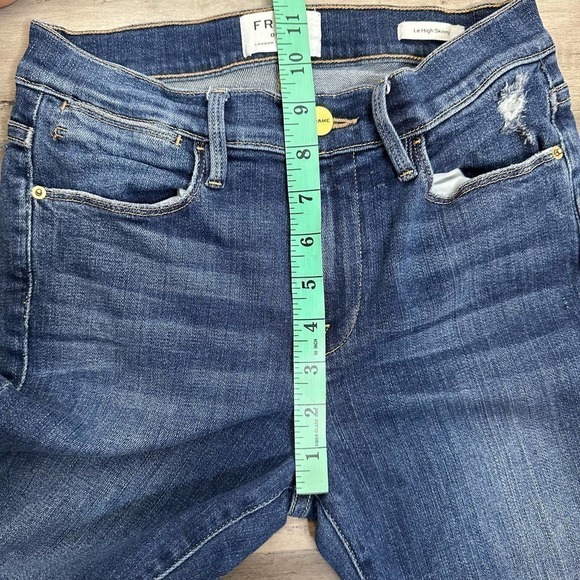 Frame Le High Skinny Jeans Redgrave Distressed Women's Size 26 - Picture 9 of 11